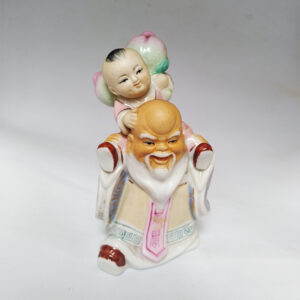 Old Man Carrying Little Boy 老翁背童
