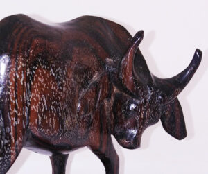Vintage Wood Carving Cow 牛木雕 - Image 3