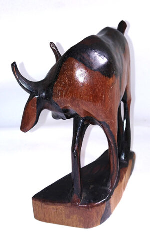 Vintage Wood Carving Cow 牛木雕 - Image 5