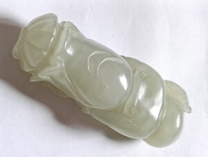 Chinese Jade Carving 玉童持荷 - Image 5